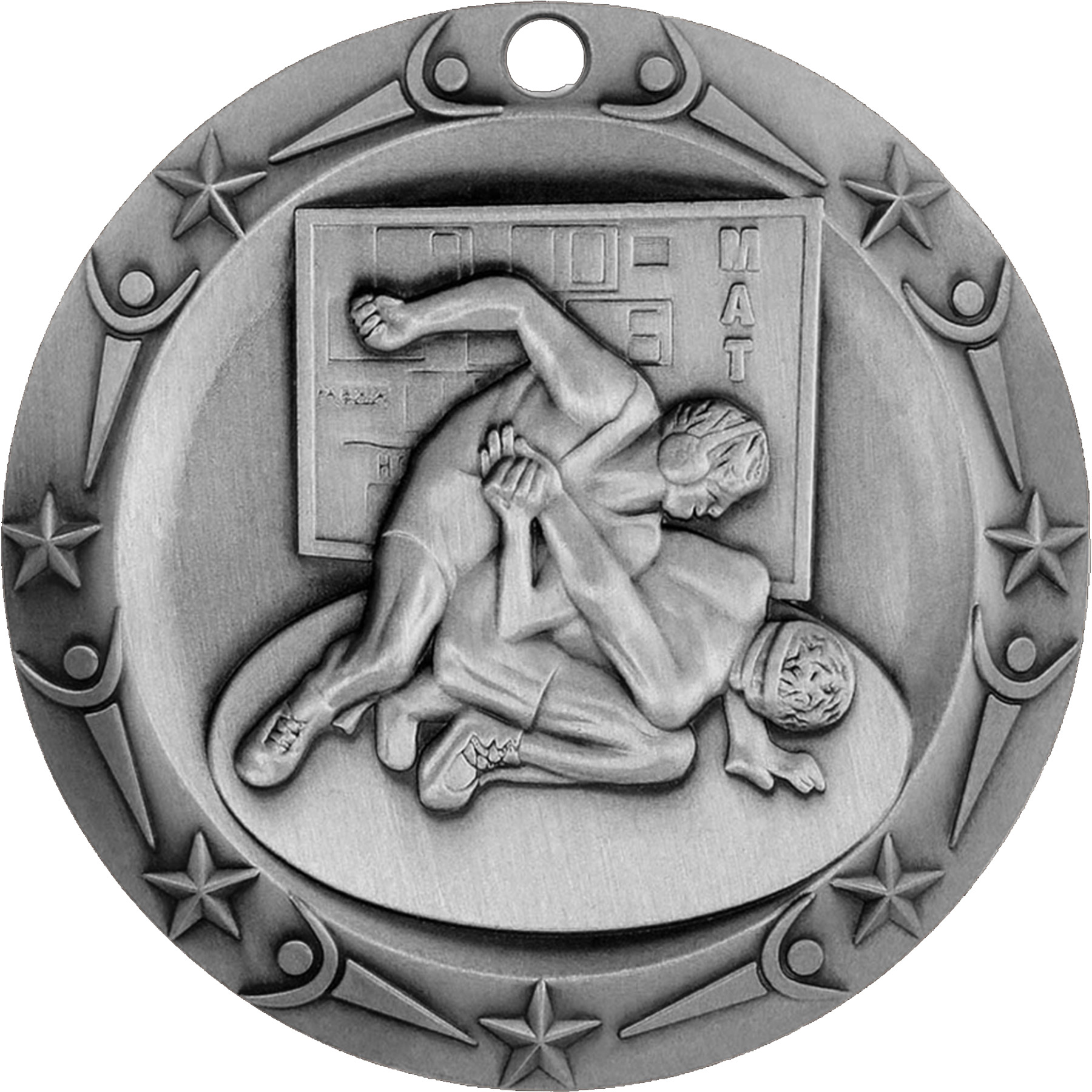 Stock World Class Sports & Academic Medals: Wrestling 2