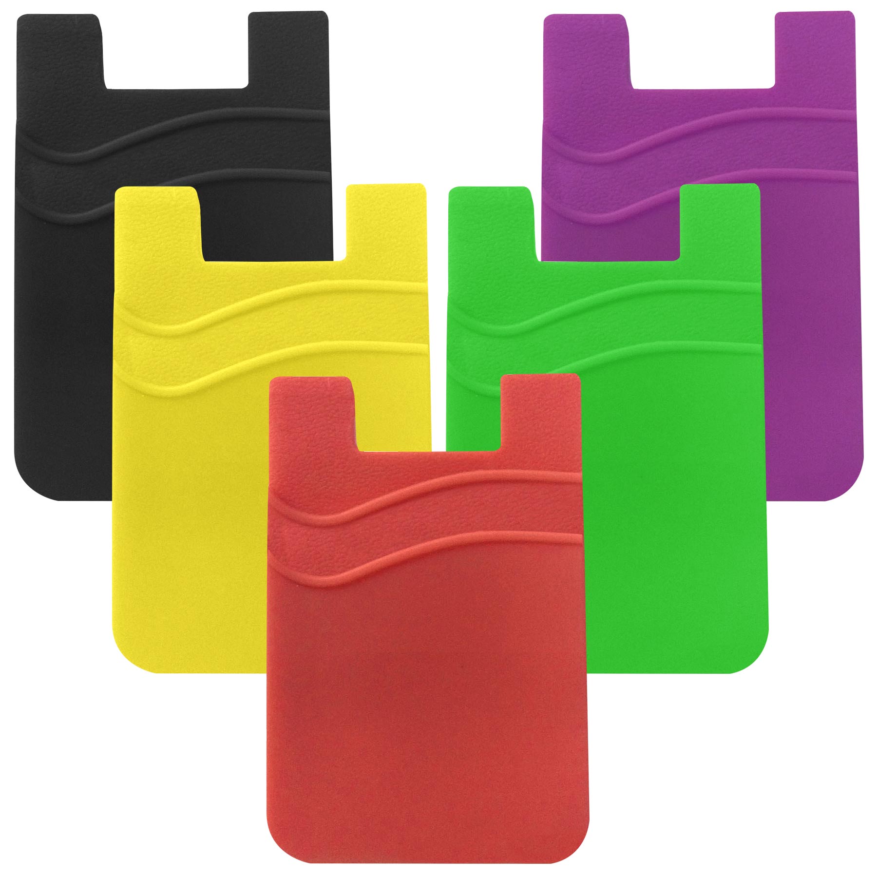 Double Layer Lilicone Phone Card Holder 2