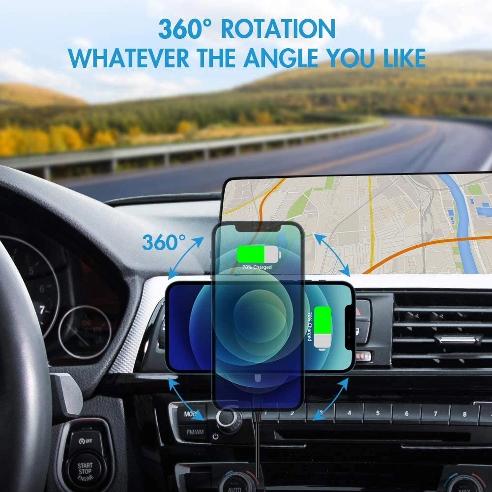 Magnetic Wireless Car Charger 12