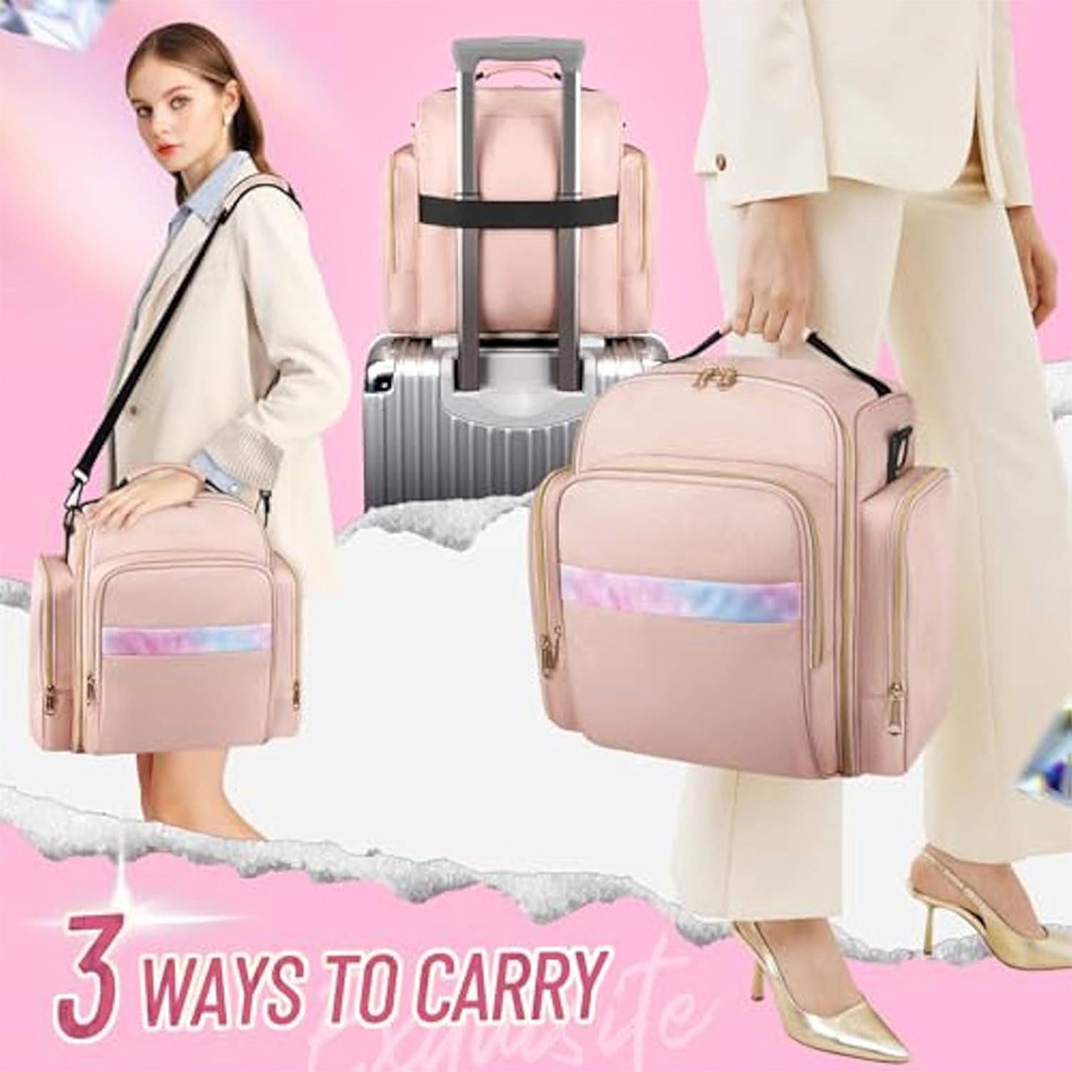 Large capacity travel makeup bag 4