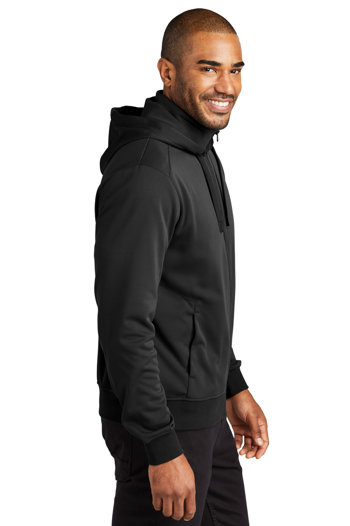 Smooth Fleece Hooded Jacket