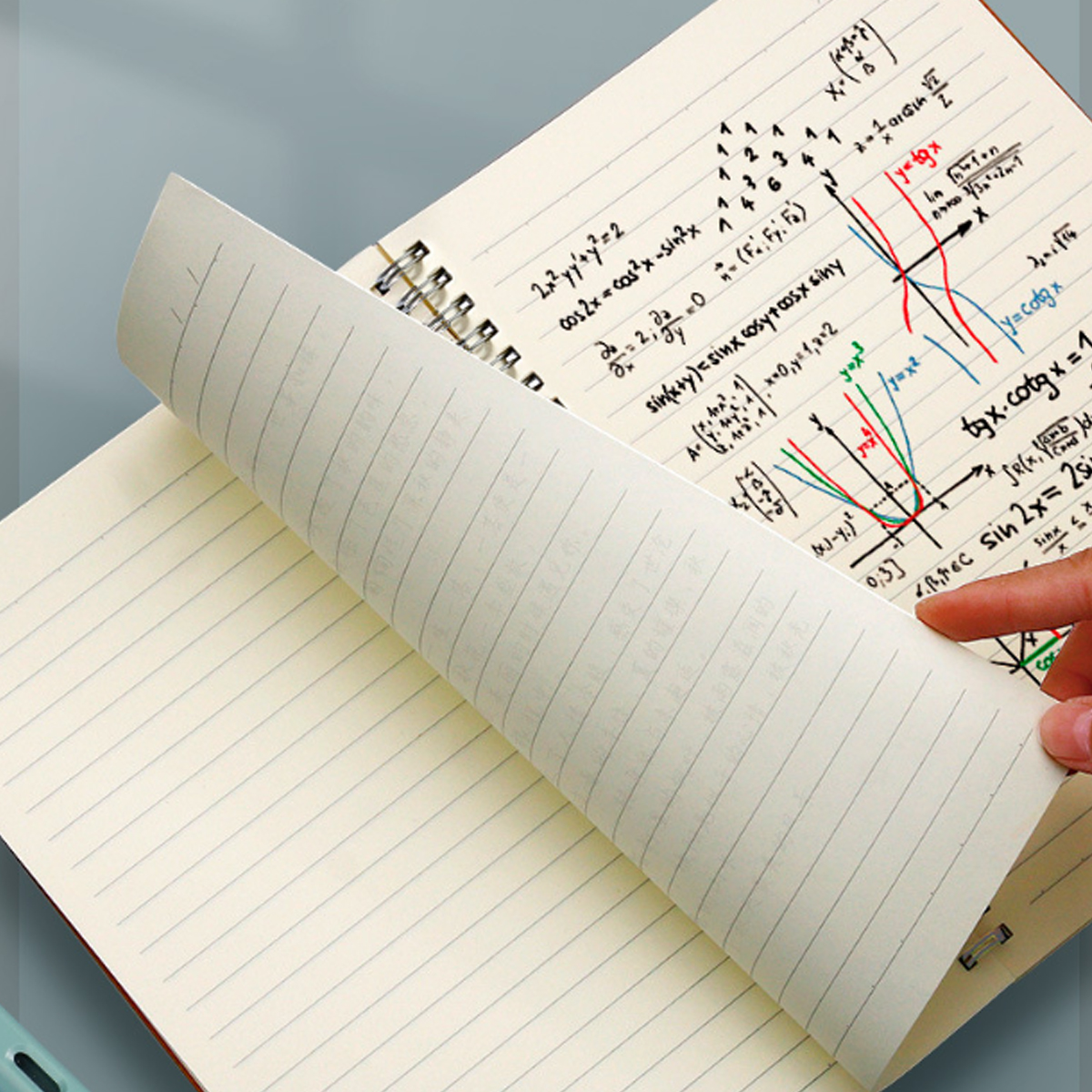 B5 Eco-Friendly Kraft Spiral Notebook Lined Pages Journal 5