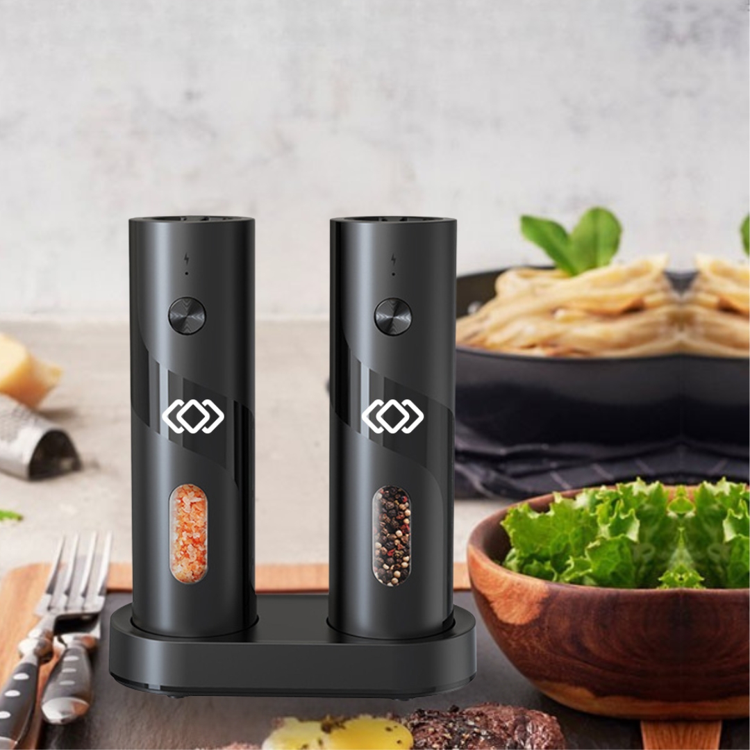 Electric Grinder – Stainless Steel with LED & Storage Stand 8