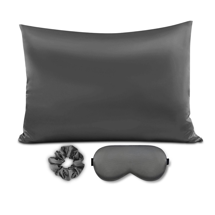 Silky Satin Pillow Covers with Hidden Zipper Set Of 3 7