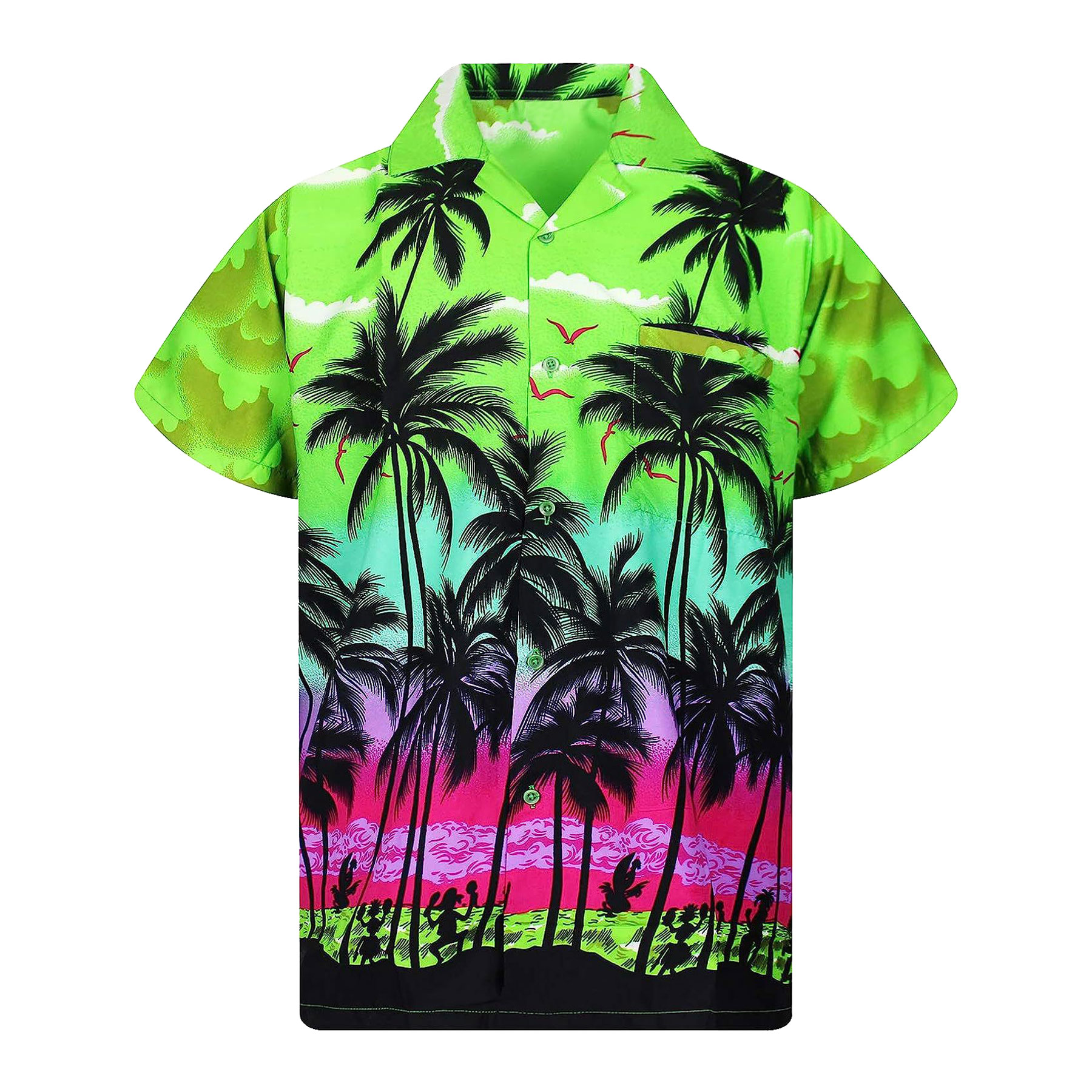 Mens Hawaiian Short Sleeve Shirt 13