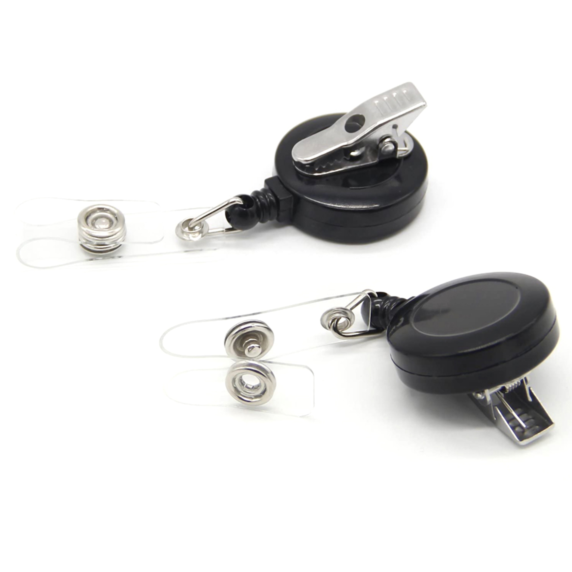 Retractable Plastic ID Badge Holder Clip 2