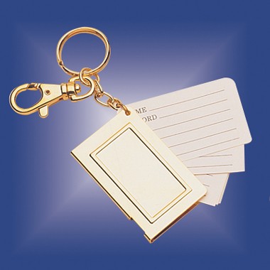 BRASS TELEPHONE ADDRESS BOOK KEYCHAIN 1