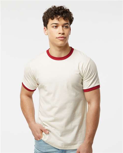Unisex Fine Jersey Ringer T-Shirt - 246 46