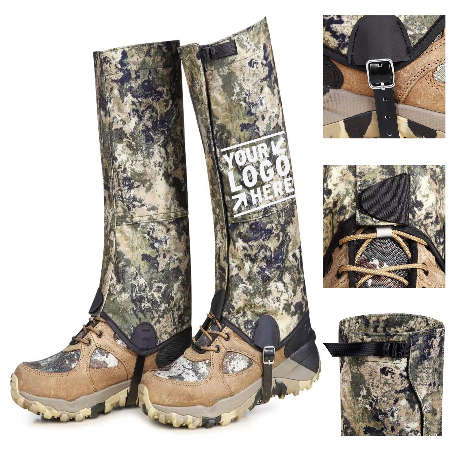 Upgraded Rubber High-Performance Waterproof Hunting Leg Boot Gaiter 2