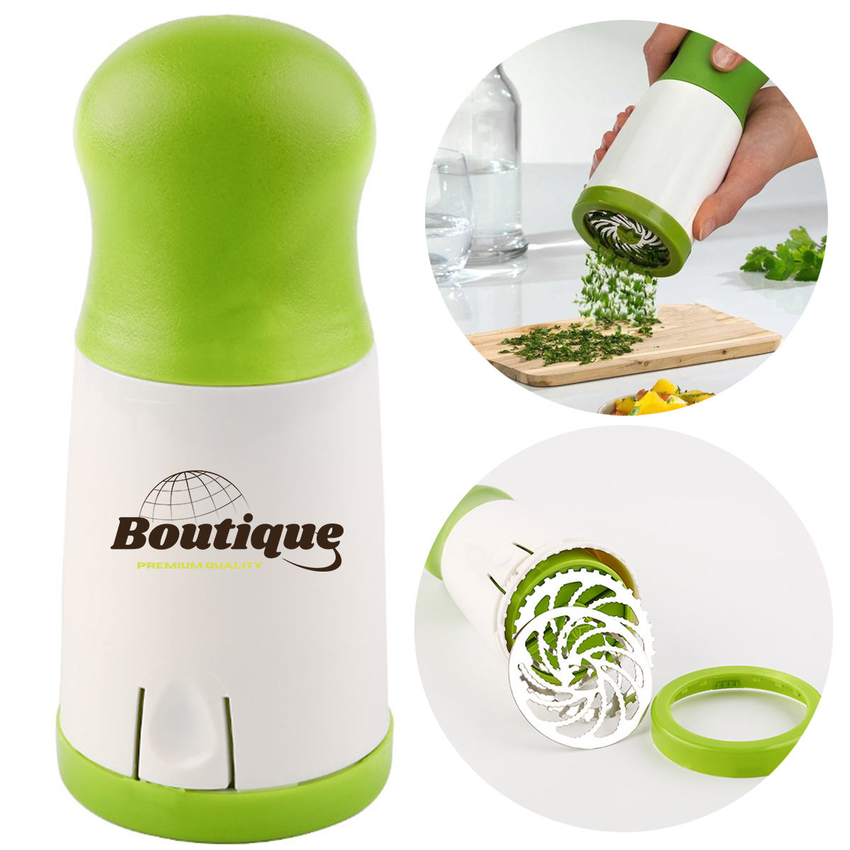 Manual Herb Grinder for Kitchen With Rotating Blade 2