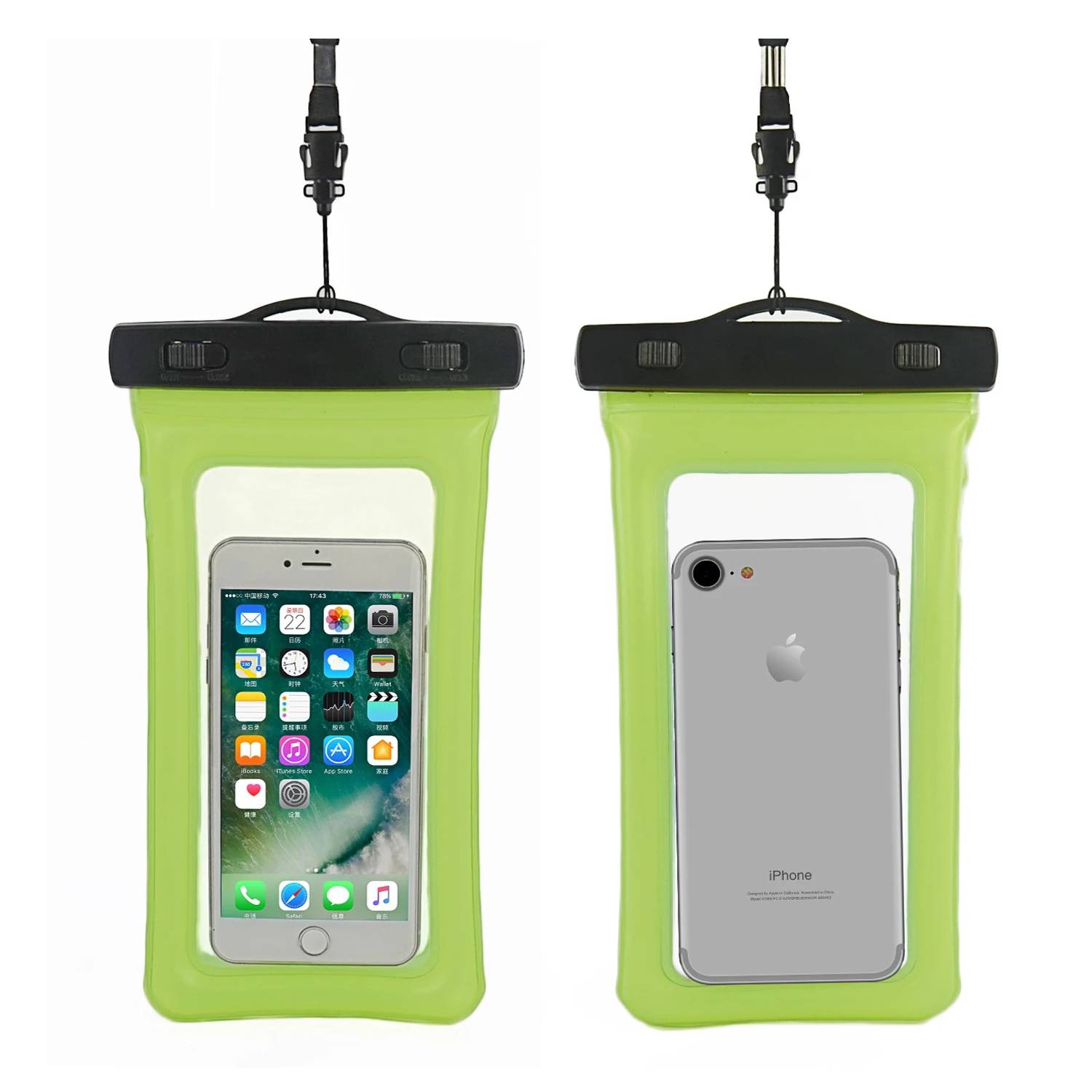 IPX8 Waterproof Floating Mobile Phone Pouch Bag with Lanyard 2