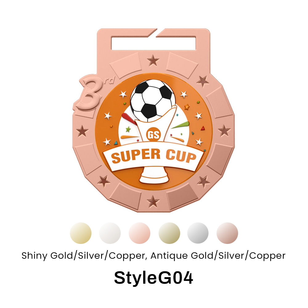 4.5" UV Printed Baseball Medals 7