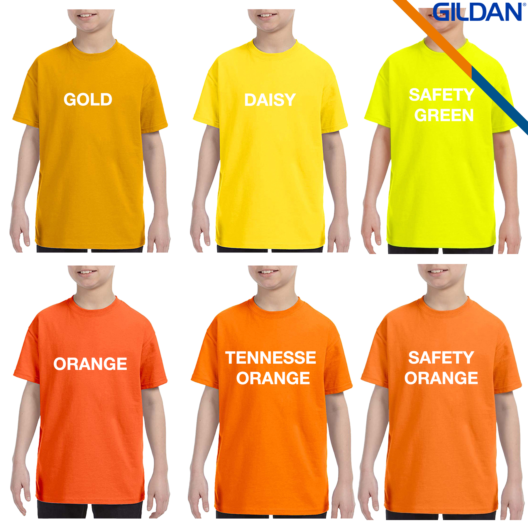 Gildan® 5.3 oz Heavy Cotton Youth T-Shirts 6