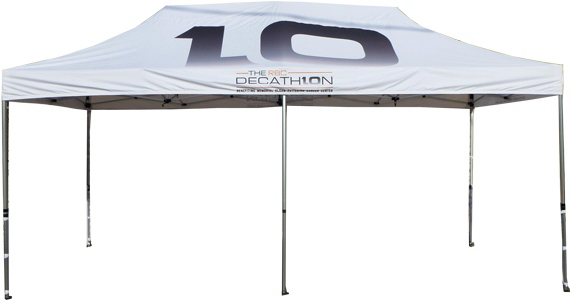 20'x10' White Tent With Logo 2