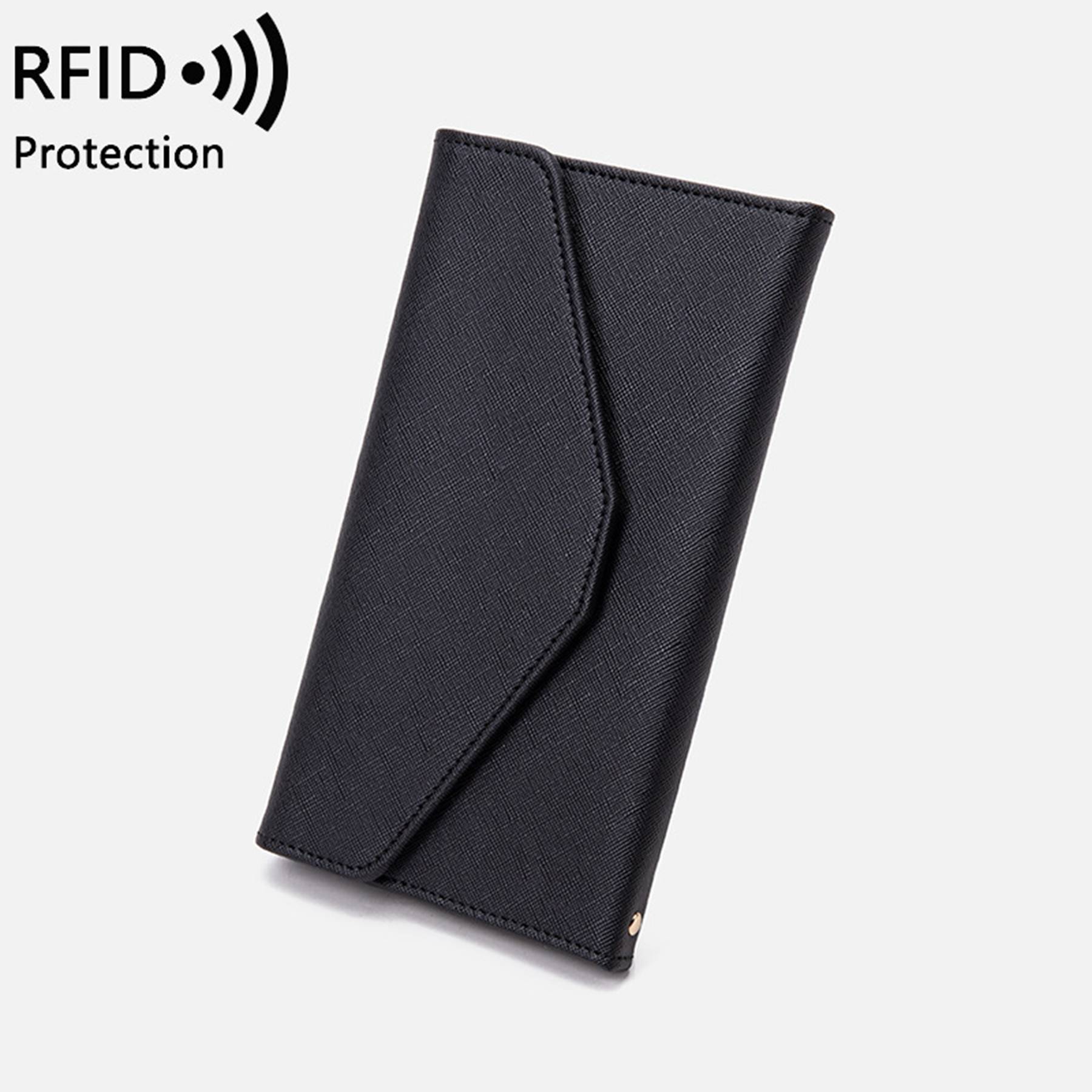 PU leather RFID multifunctional passport wallet for women 3
