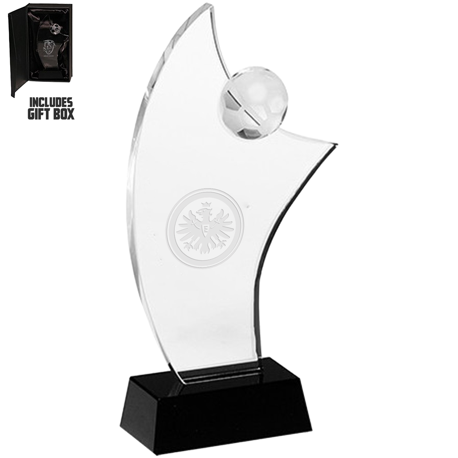 Soccer Crystal Glass Custom Awards 2