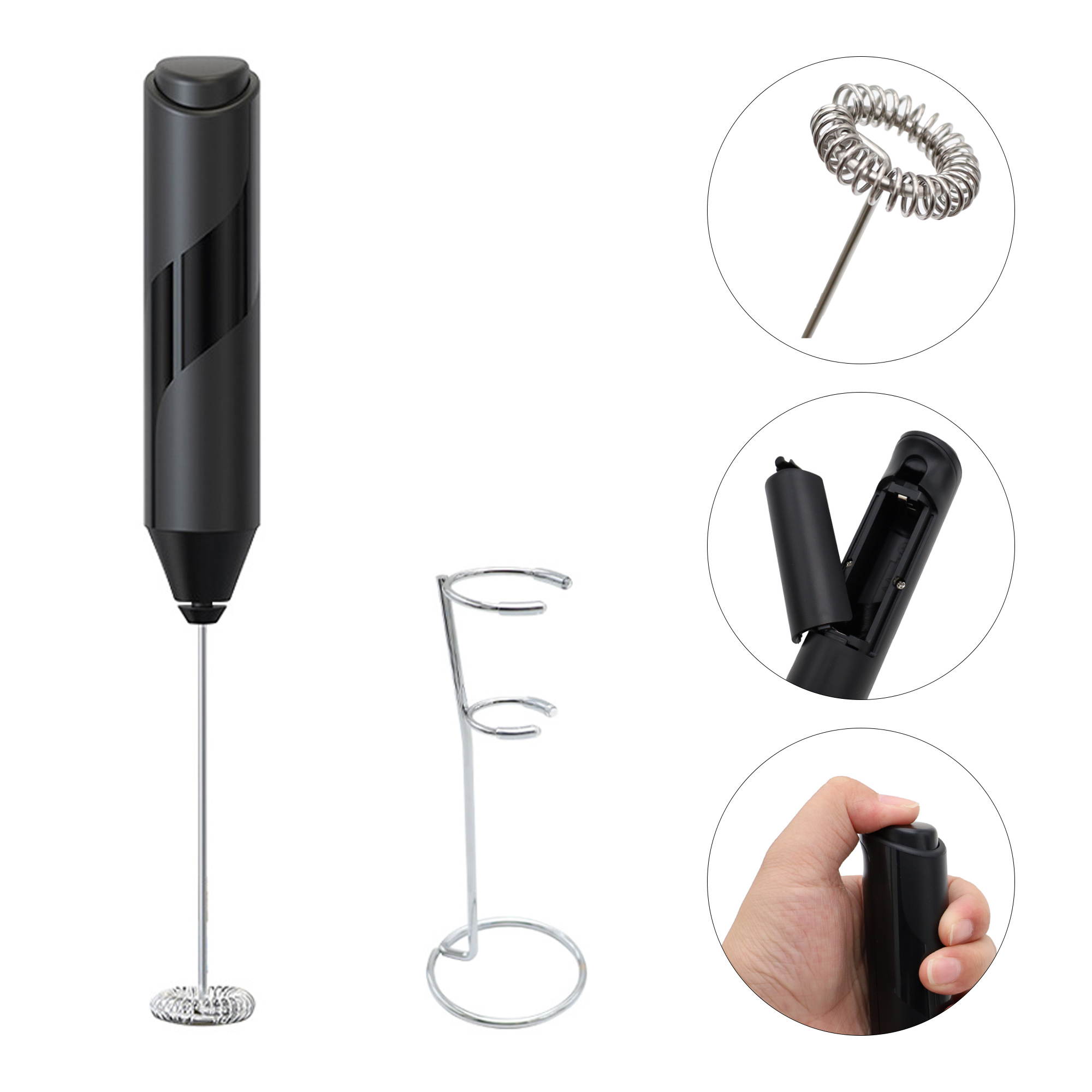 Stainless Steel Electric Milk Frother 1