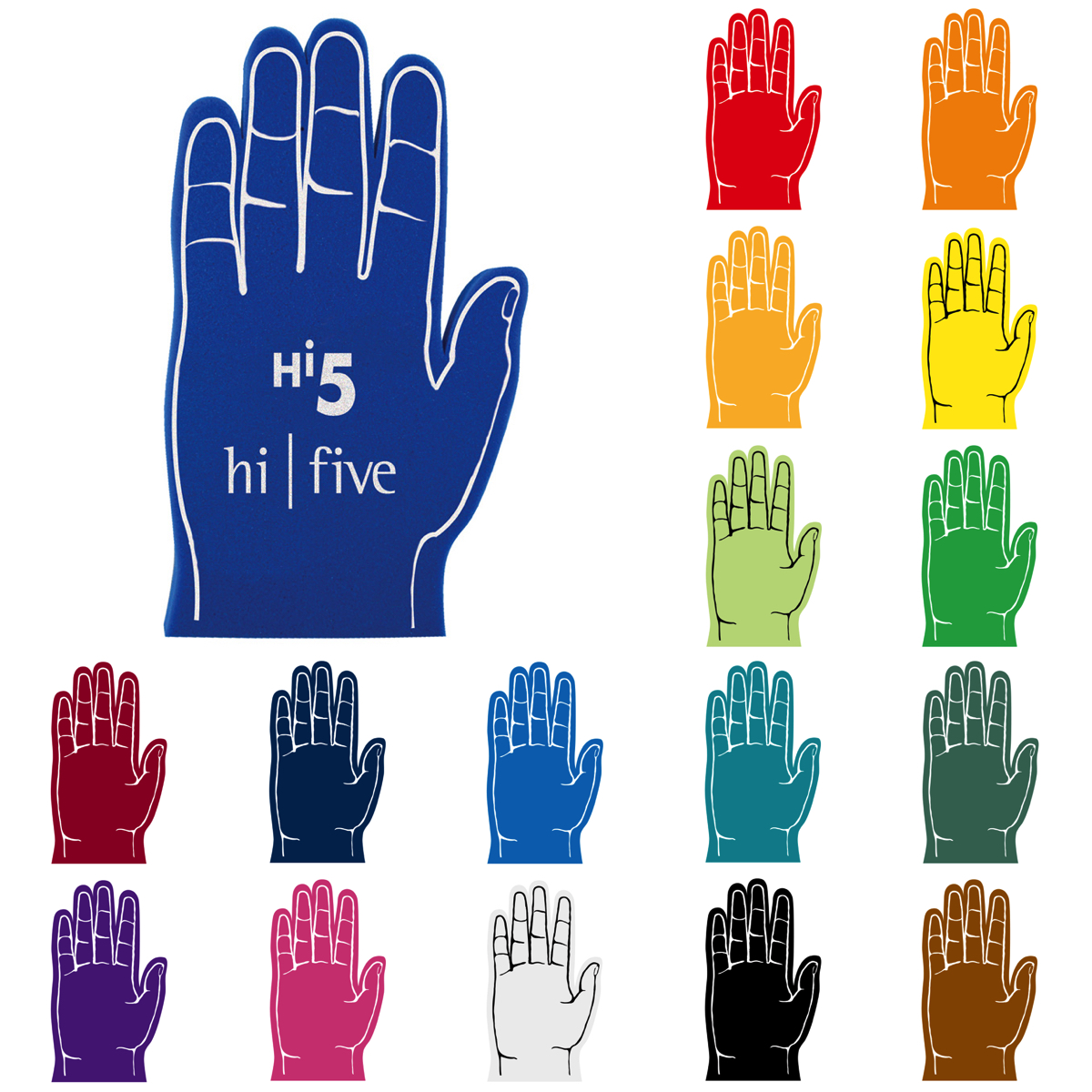 5 Finger Foam hand 19