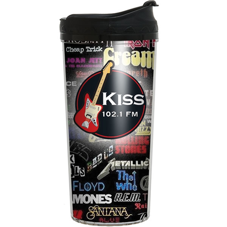 16 Oz. Niagara Insulated Tumbler w/Full Color Imprint/Screw On Flip Lid