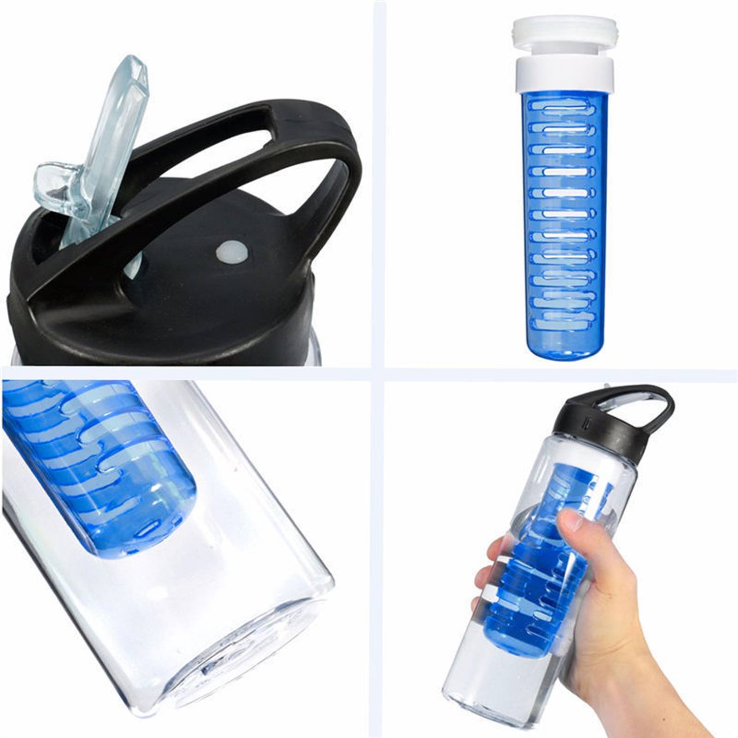 27oz Portable Sports Plastic Fruit Infusion Water Bottle 4