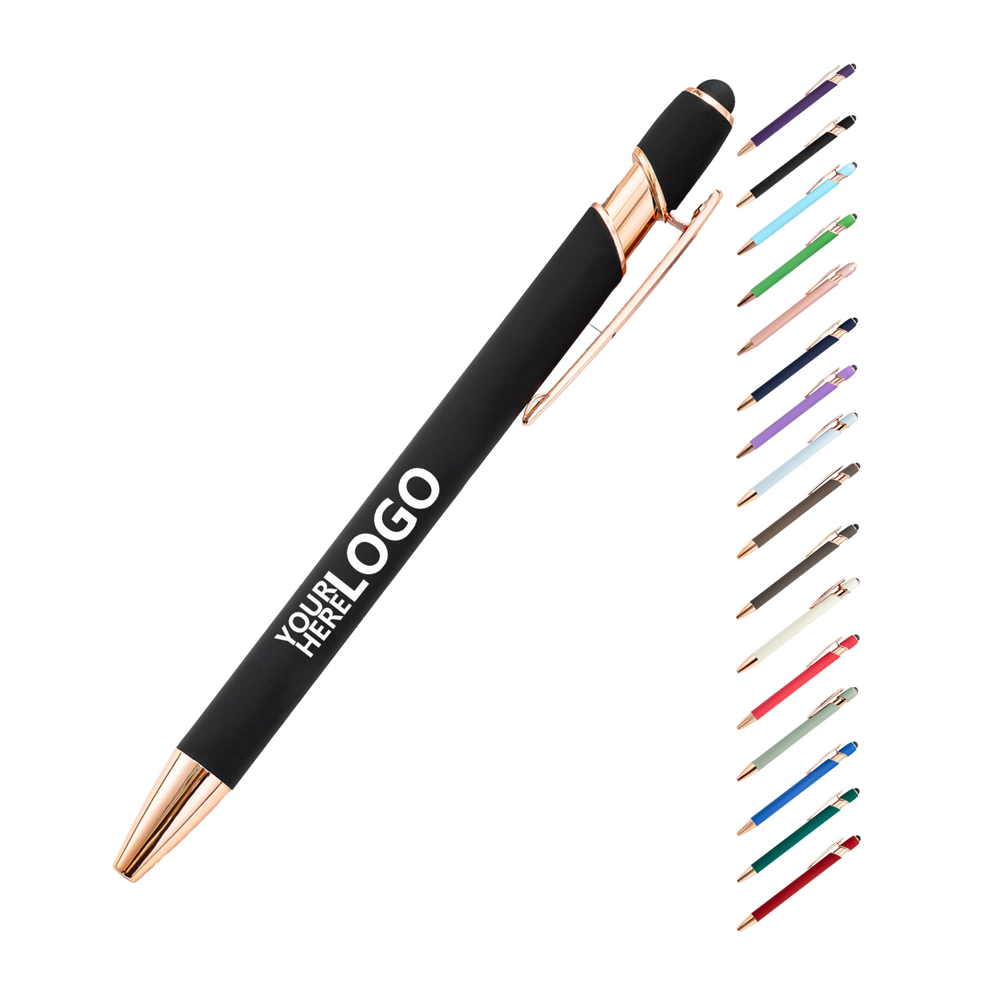 Aluminum Rose Gold Touchscreen Compatible Pen 2