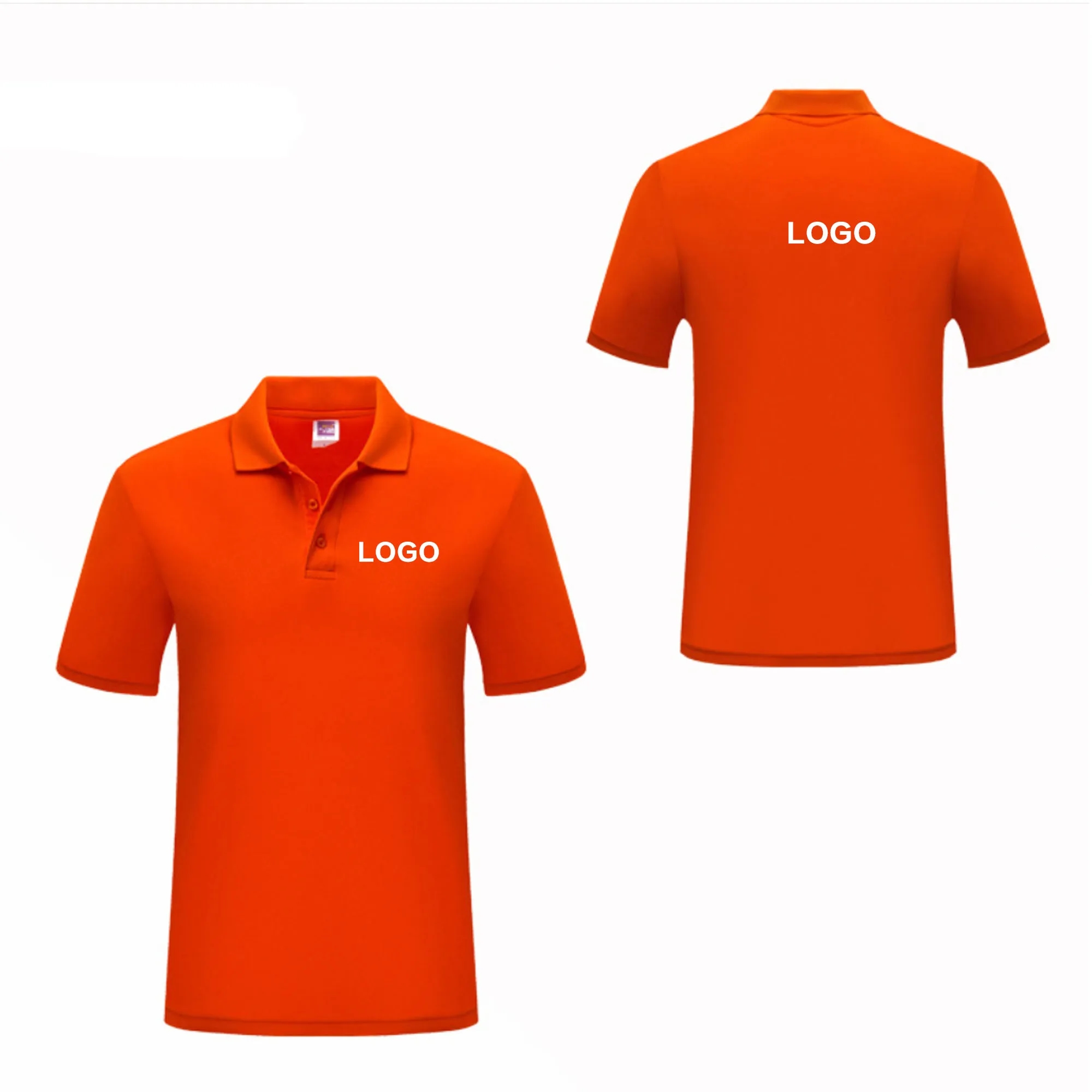 Customized Cotton Short-Sleeved Polo Shirt 2