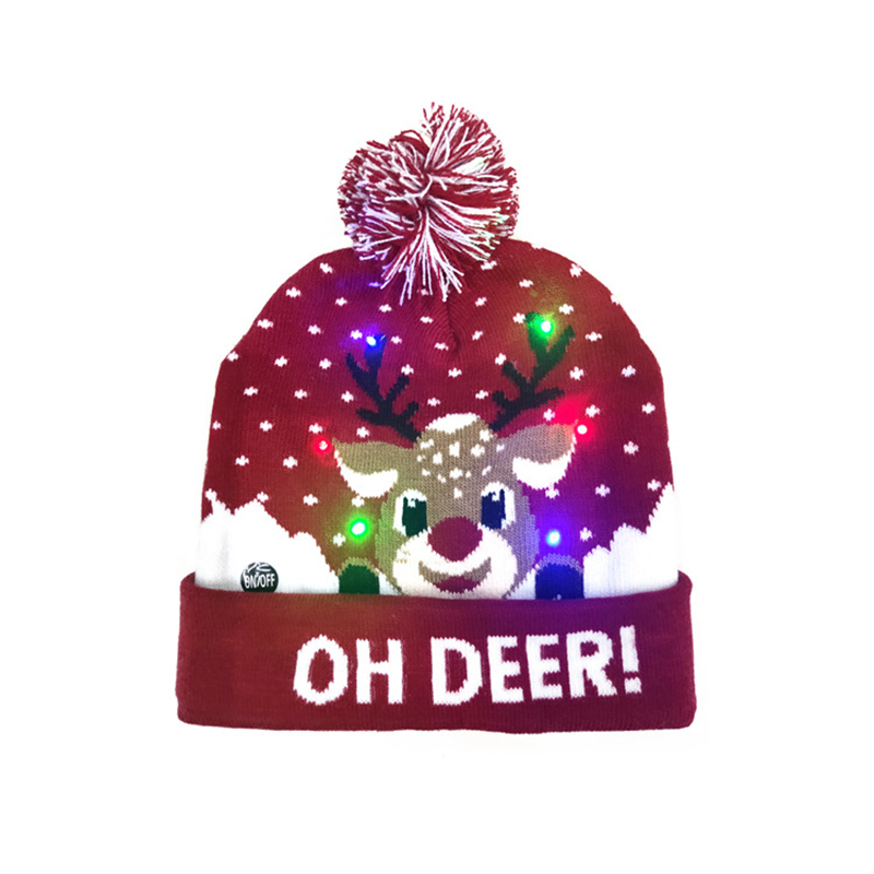LED Christmas Holiday Hat for Unisex Kids Adults 13