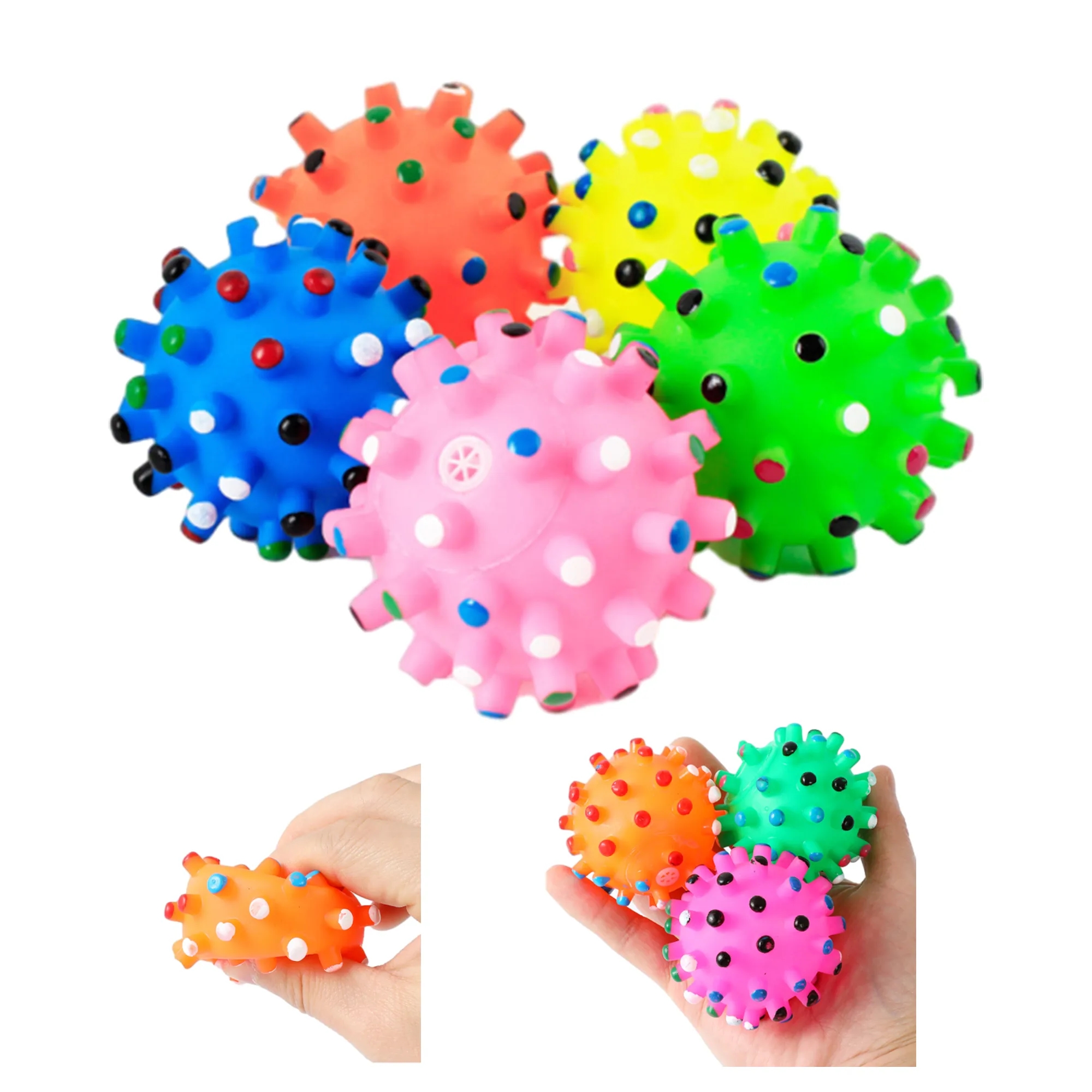 Pet Dog Vocal Teething Toy Ball 100Pcs 2