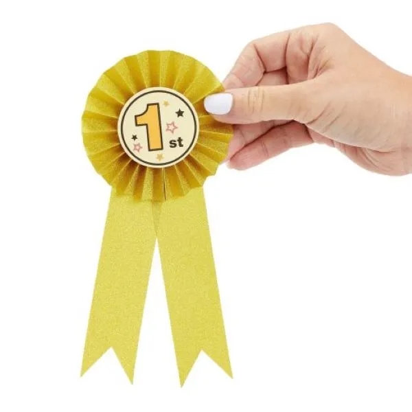 24-Pack 1st 2nd 3rd Place Award Rosette Ribbons 5