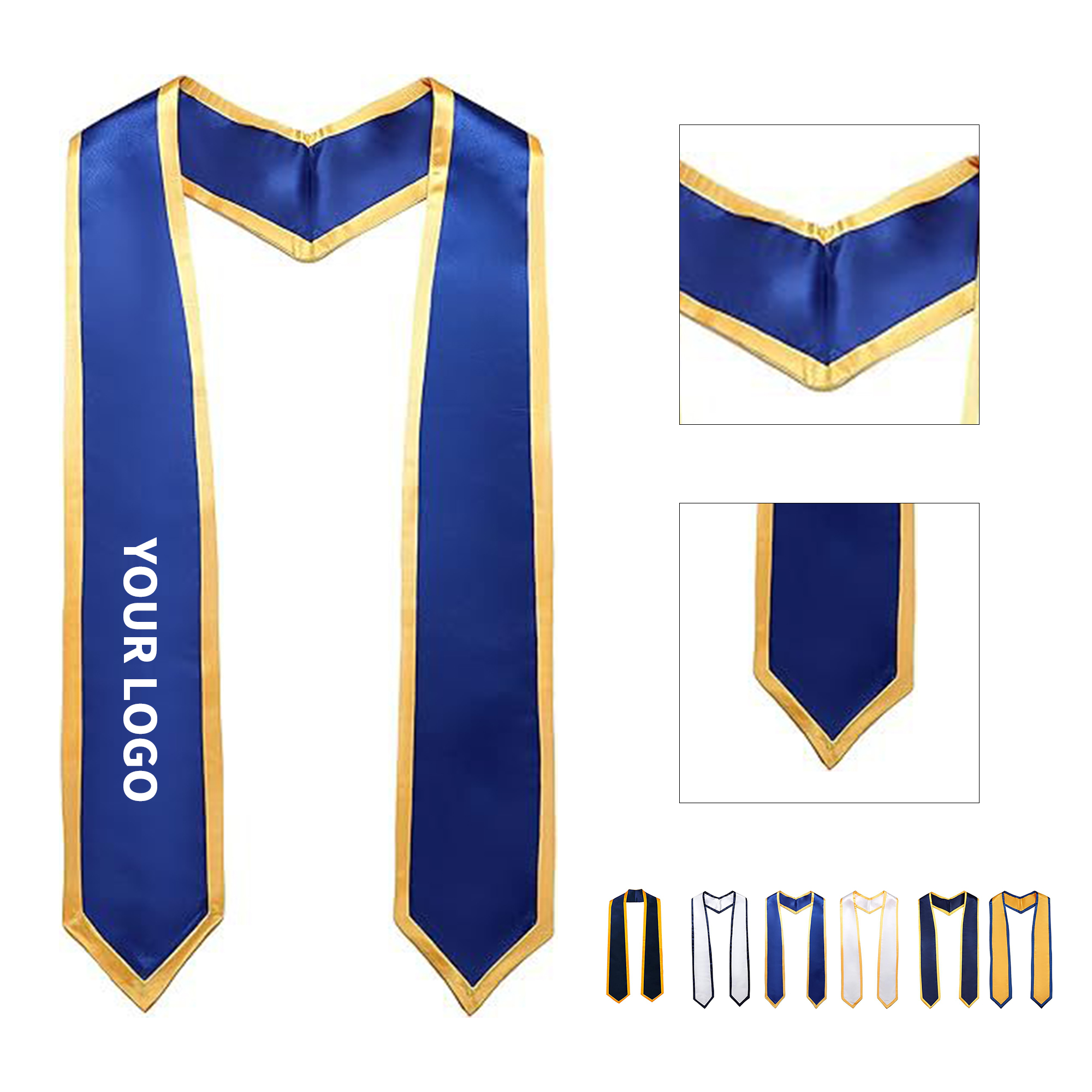 Graduation Stole Sash Polyester Satin Material 9
