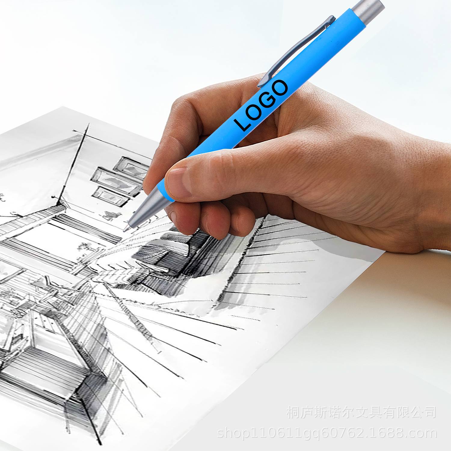 ECO Friendly Retractable Paper Ballpoint Pen 5