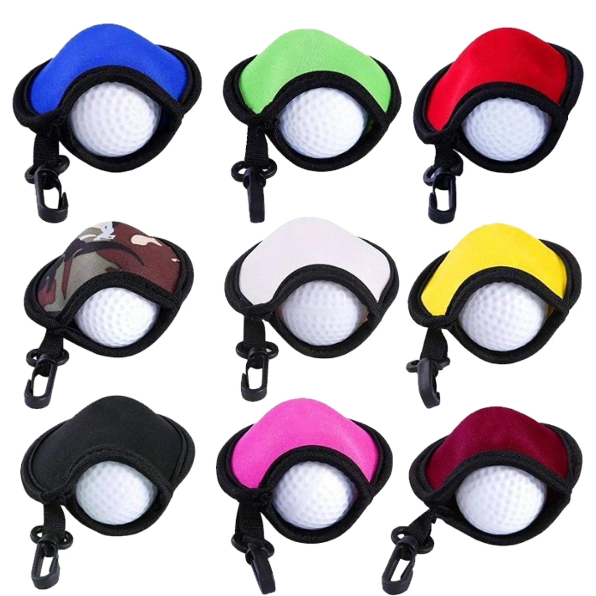 Portable Golf Ball Cleaner Pouch Washer Pocket Bag 2