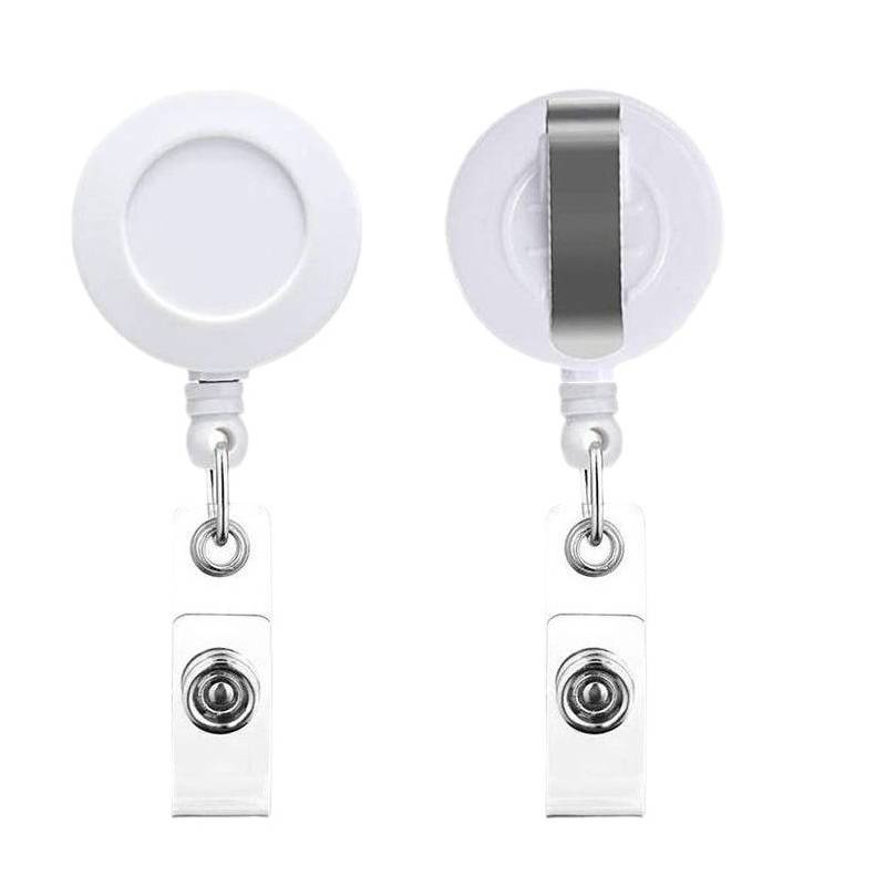 Round Retractable Badge Holder W/ Clip 7