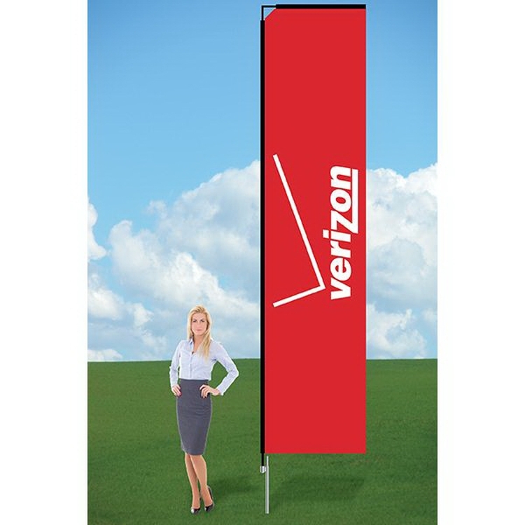 11ft Banner Flag with Ground Stake-Double