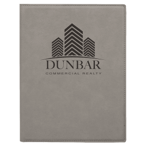 Laserable Leatherette Small Portfolio With Notepad 9
