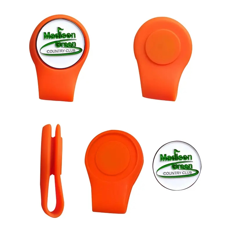 Silicone Golf Ball Marker and Cap Clip 1