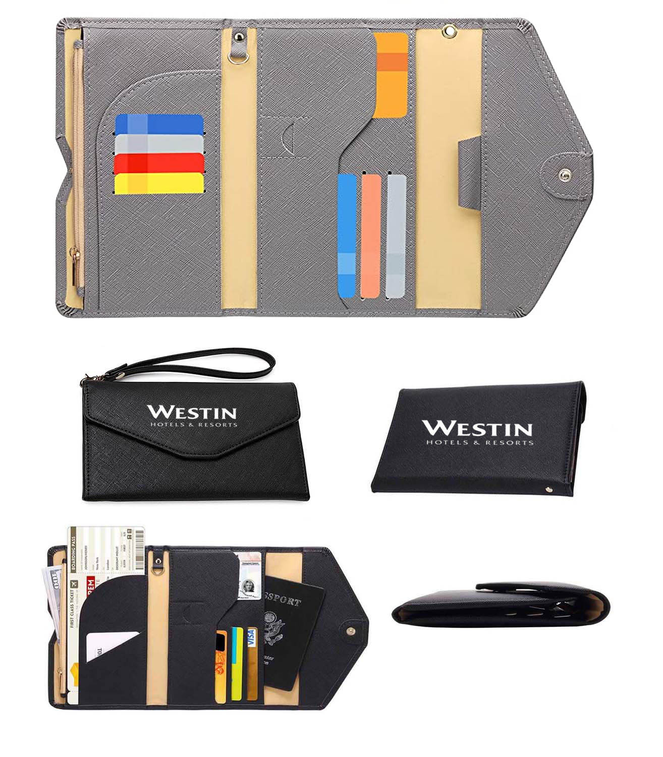 iBank ® Multi-Purpose RFID Blocking Passport Holder Travel Wallet 1