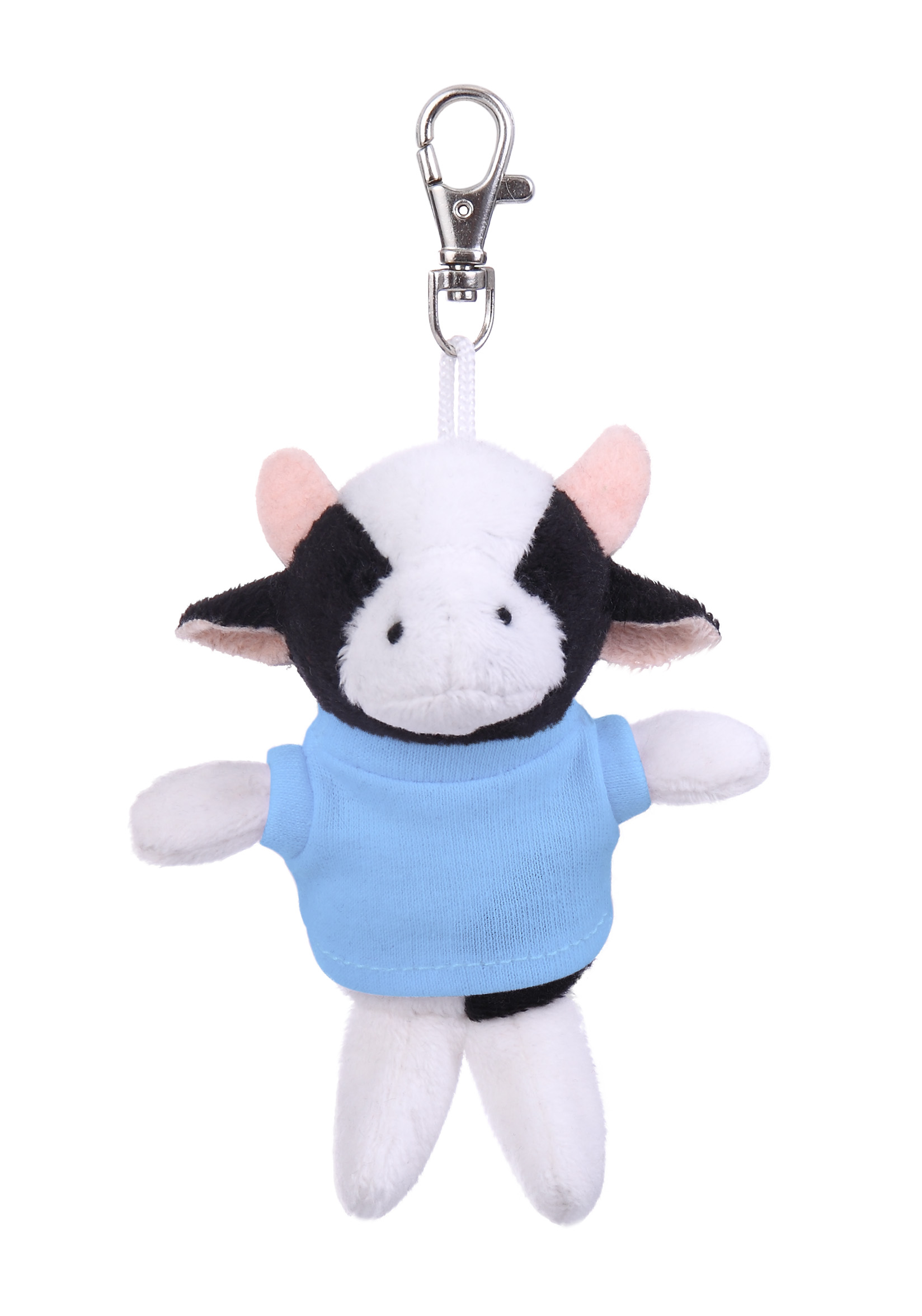 Soft Plush Cow Keychain with Tee
