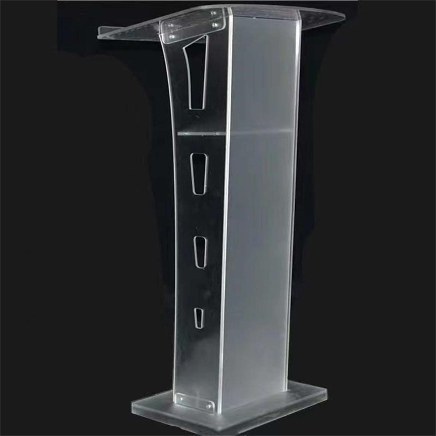 Clear Portable Acrylic Podium 8