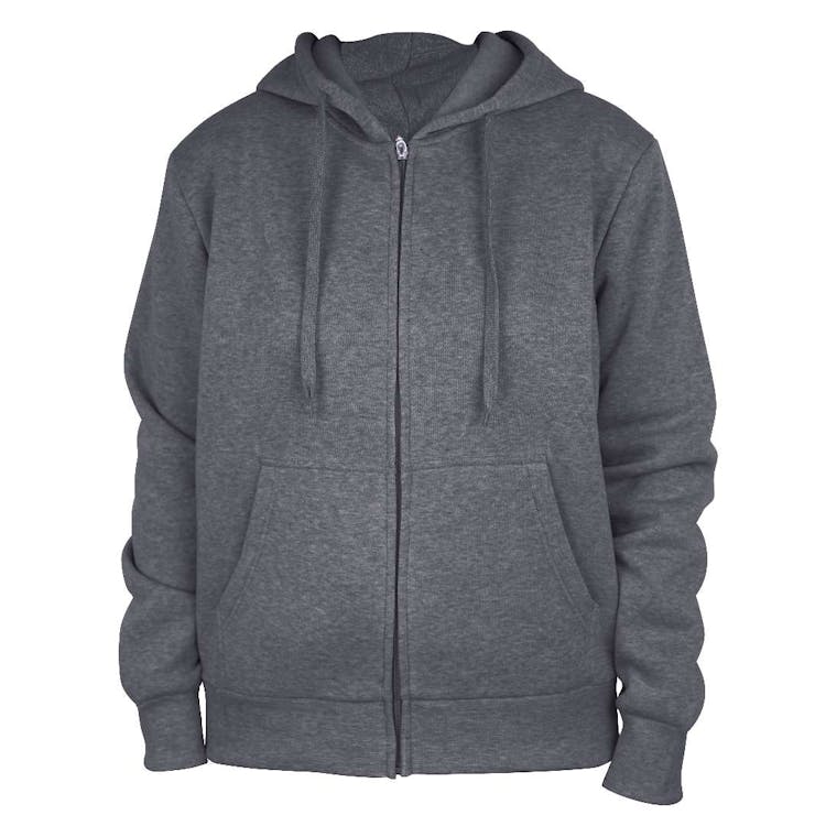 Ladies Full Zip Hoodies - Size S-XL Dark Gray, custom hoodie or sweatshirt with logo imprint 2