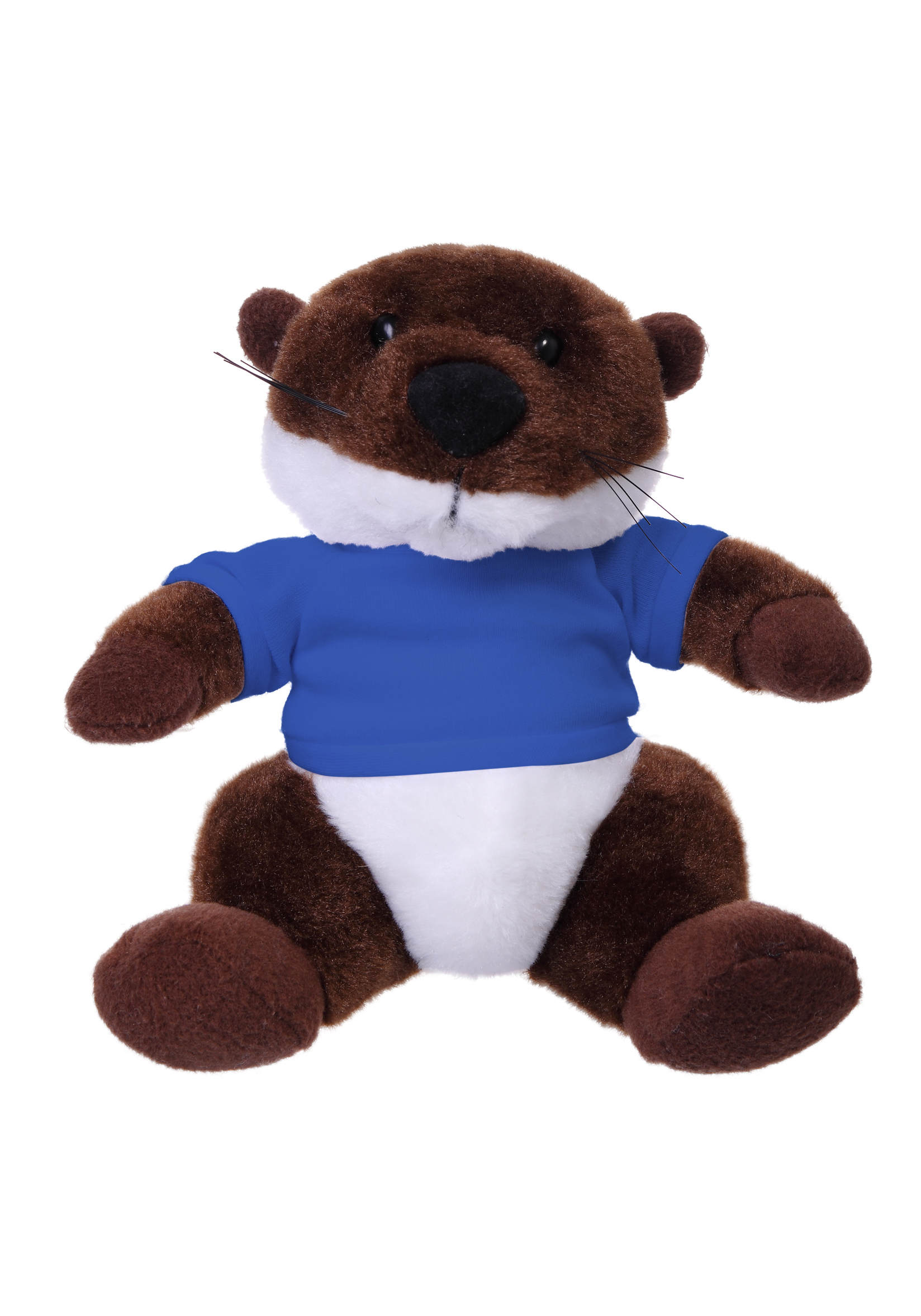 Soft Plush Stuffed Sitting Otter wearing a T-Shirt 13