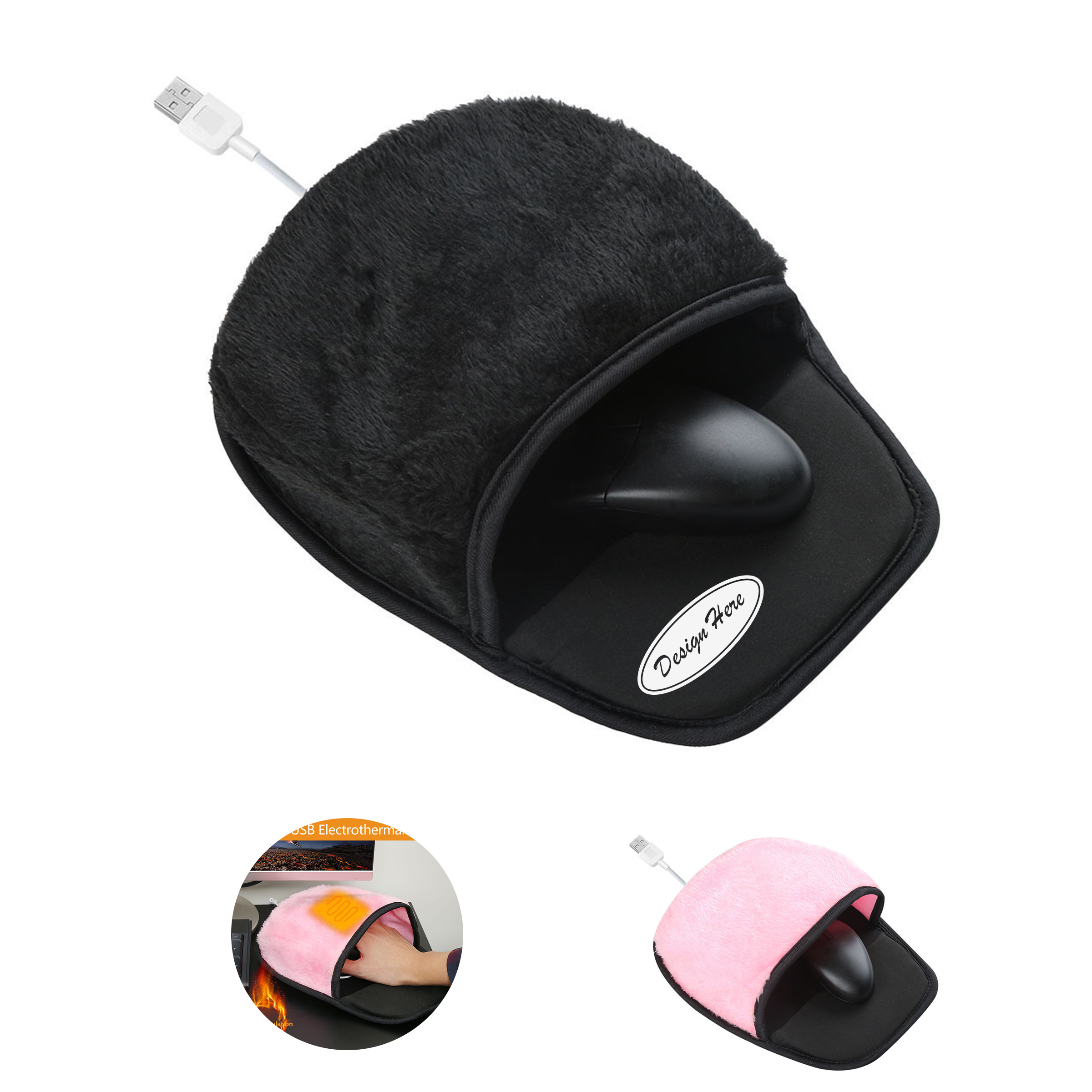 Plush Heated Mouse Pad ?C USB Powered Comfort 2