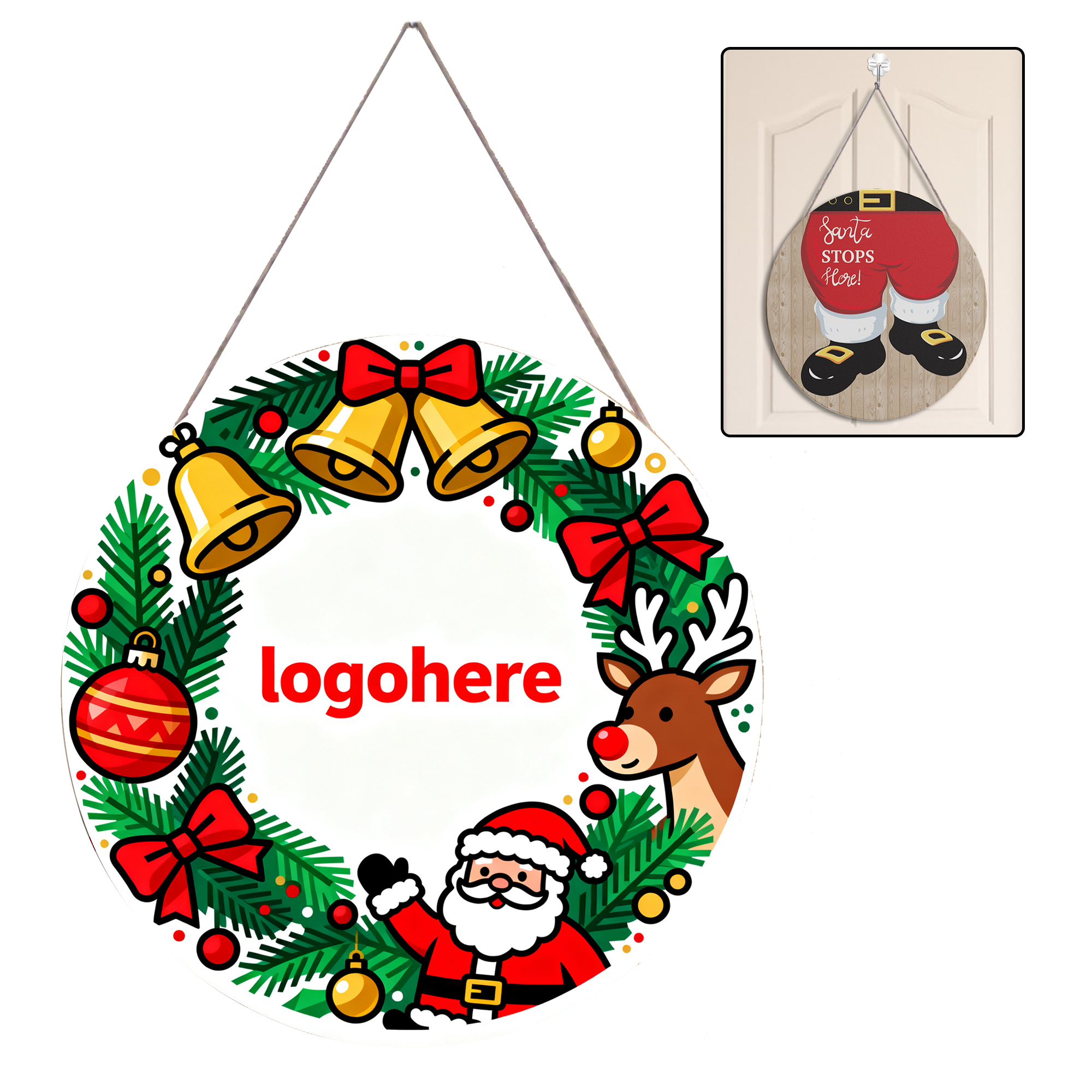 Personalized Holiday Wood Sign for Home 3