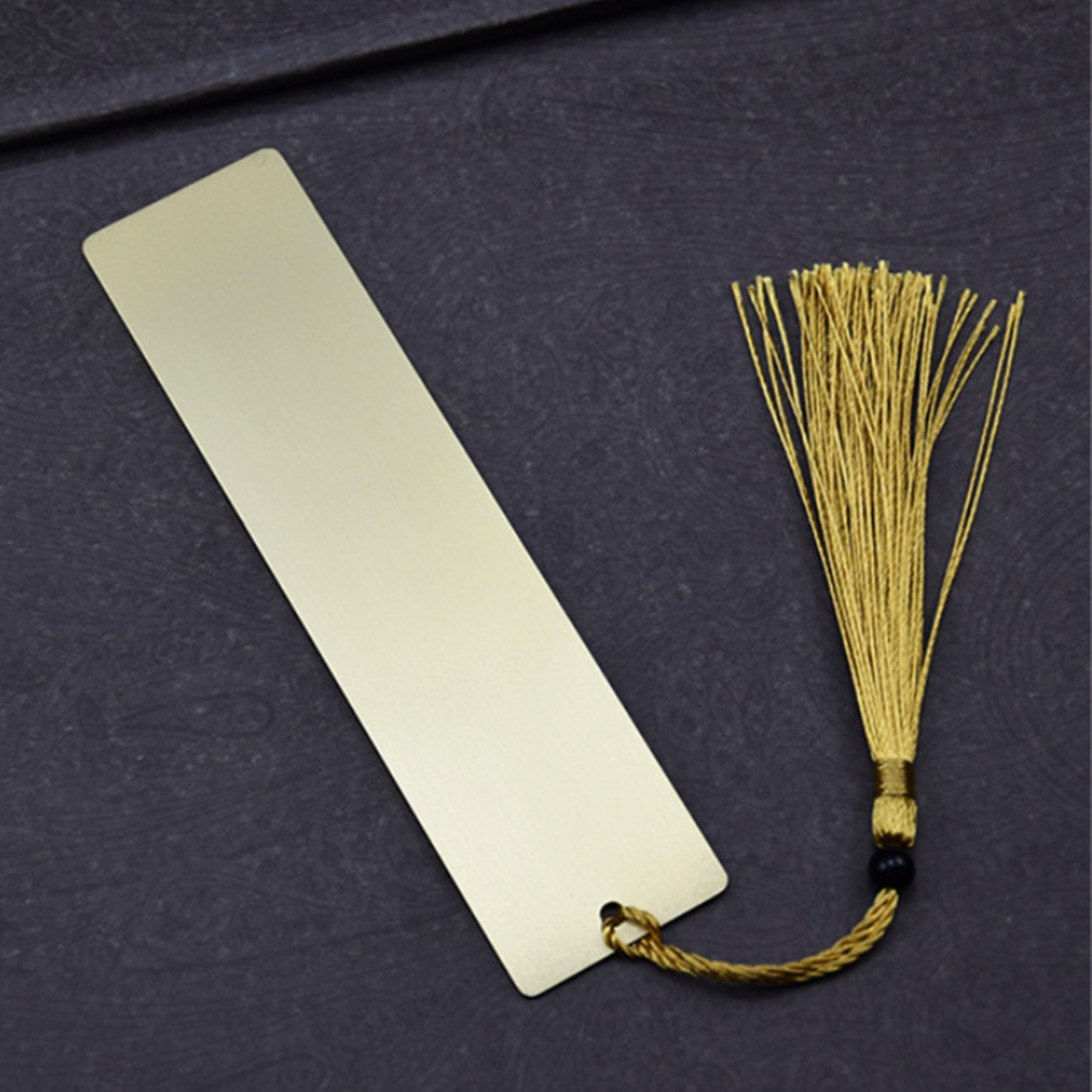 Custom Retro Brass Bookmark with Tassel 1