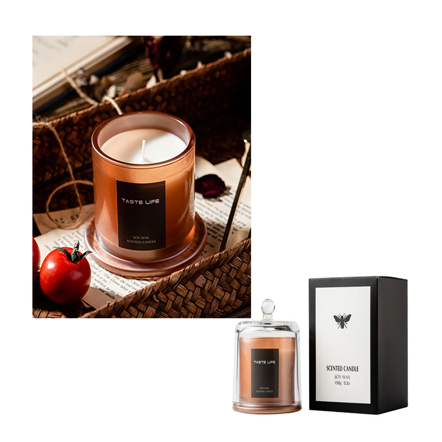 5.3 Oz. Glass Smokeless Scented Candle 4
