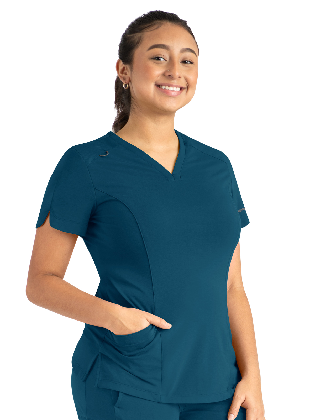 Maevn - Focus - Women's Two-Pocket Tulip-Neck Top 11