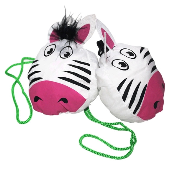 Polyester Zebra Shape Foldable Shopping Bag 1