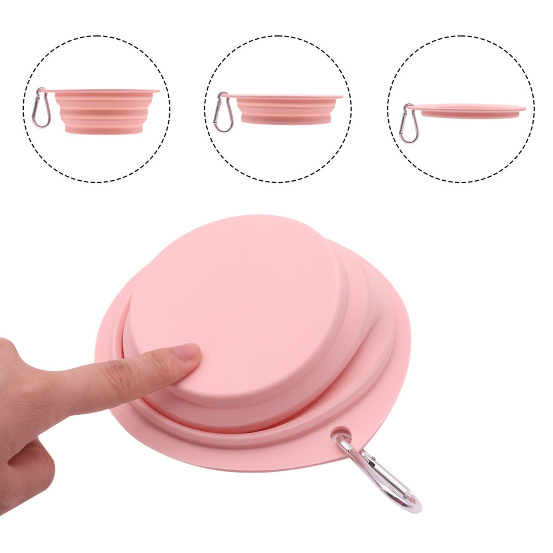 Outdoor Folding Silicone Pet Feeding Bowl 3