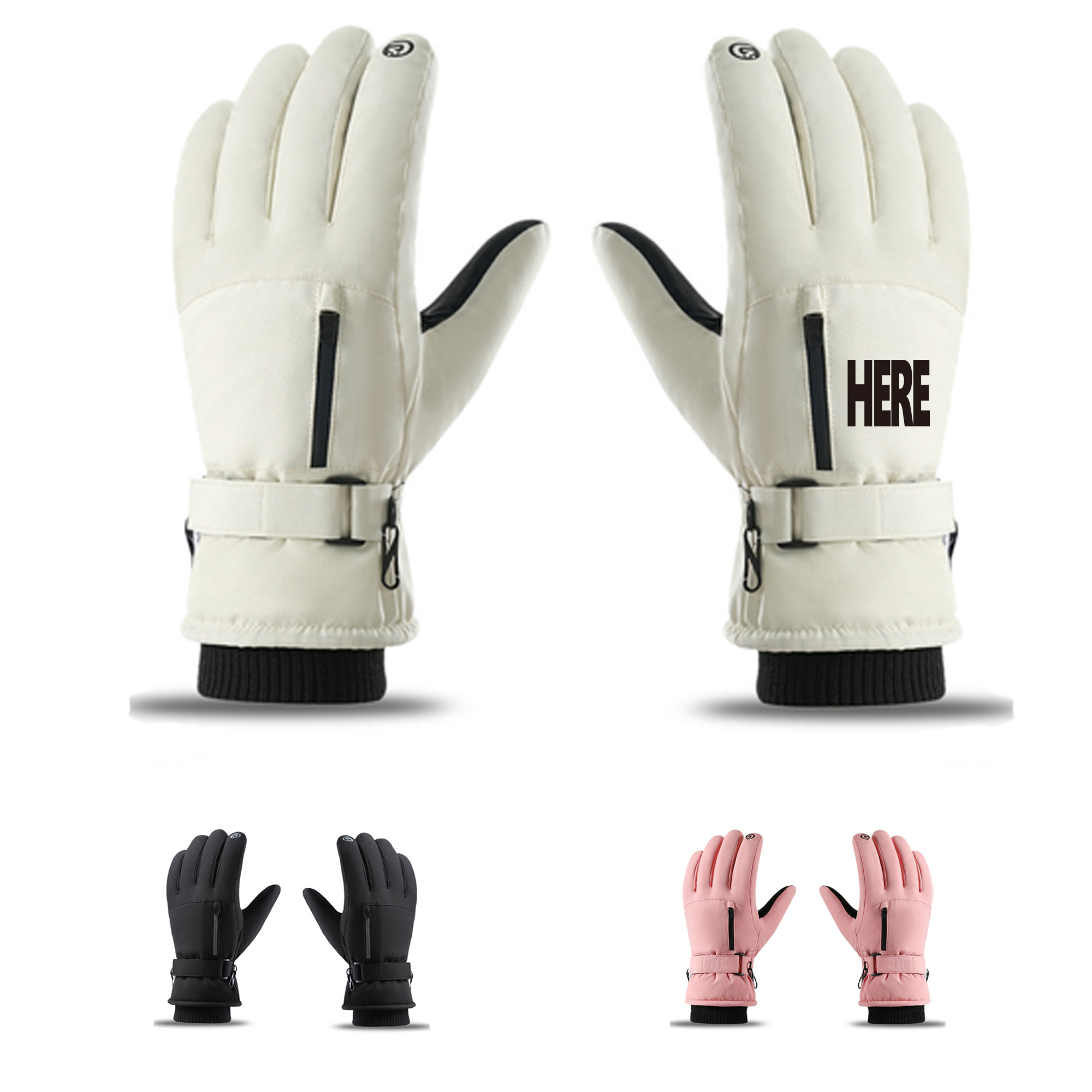 Thick Ski Screen Touch Sports Winter Golves 4