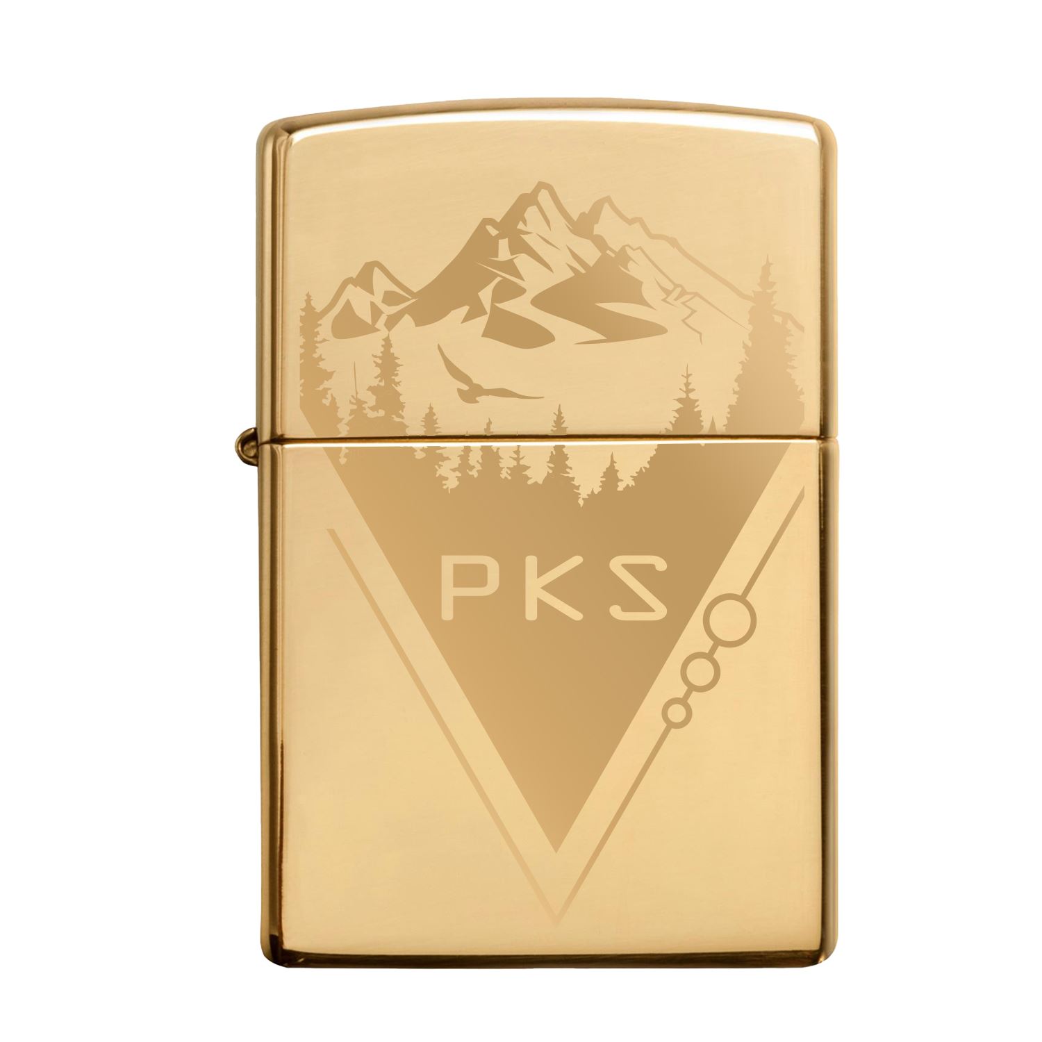High Polish Brass Windproof Lighter
